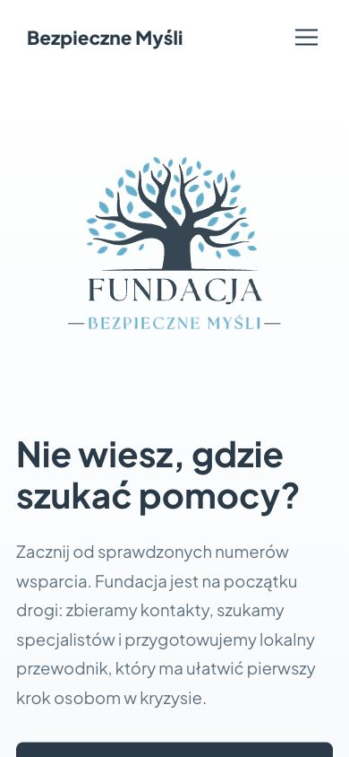 Bezpieczne Myśli - screenshot mobile