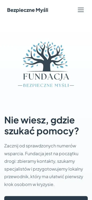 Bezpieczne Myśli - screenshot mobile